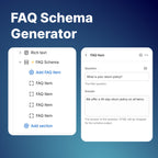 FAQ Schema Section for Shopify